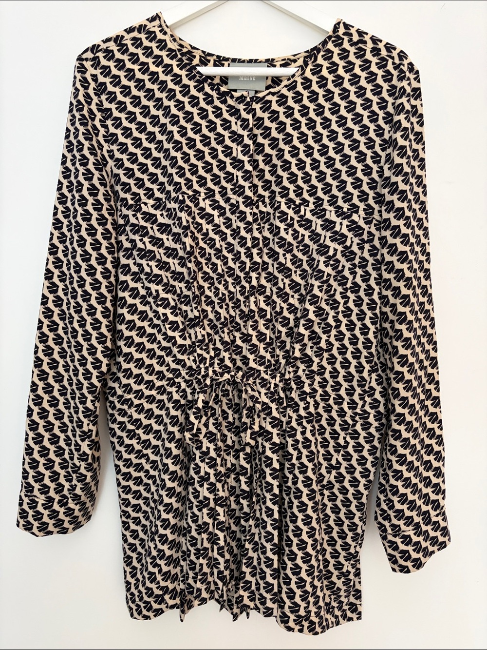 Anthropologie Maeve Women’s Long Sleeve Printed Peplum Tunic